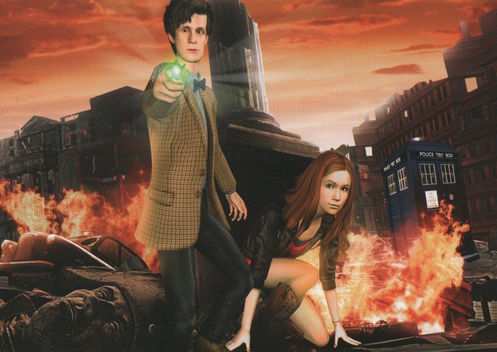 Doctor Who Postcard featuring 11th Doctor and Amy Pond