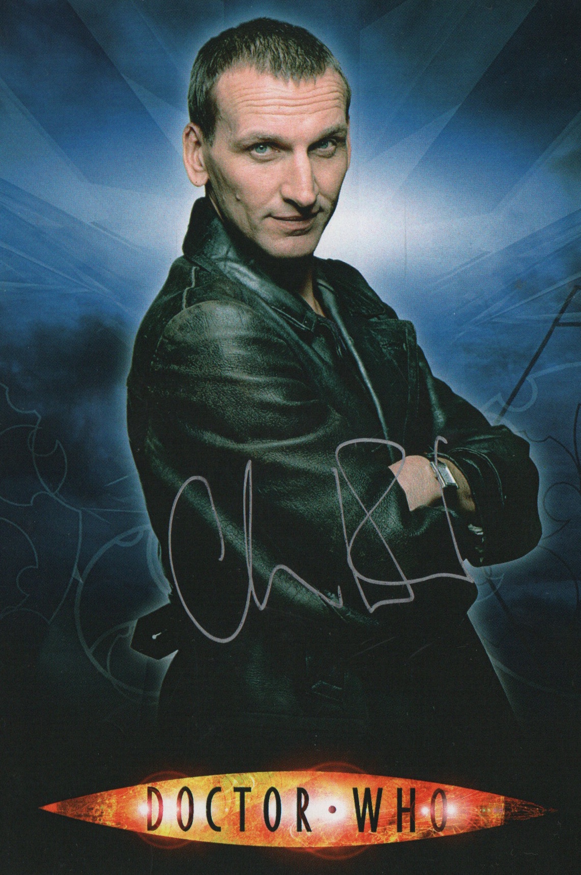 A6 full colour Doctor Who postcard features Christopher Ecclestone as the 9th Doctor. Issued by BBC Wales.
